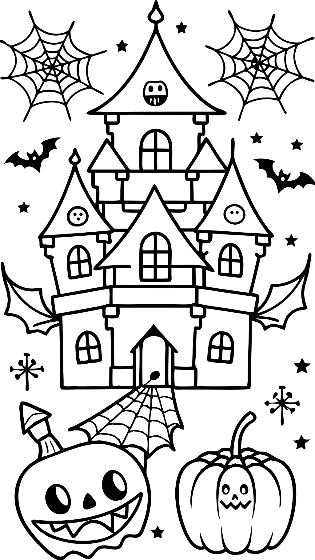 coloring pages scary halloween